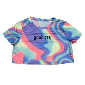 Rainbow Quote Crop Top